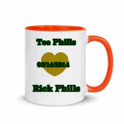 11oz Ceramic Mug with Color Inside