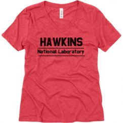 Ladies Relaxed Fit Super Soft Triblend V-Neck Tee