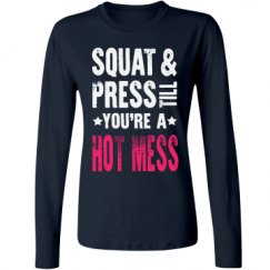 Ladies Relaxed Fit Basic Long Sleeve Tee