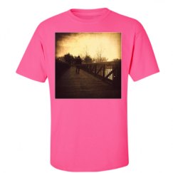 Unisex Ultra Cotton Safety Neon Crewneck Tee