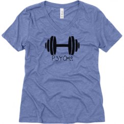 Ladies Relaxed Fit Super Soft Triblend V-Neck Tee