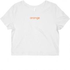 Ladies Slim Fit Crop Top Tee