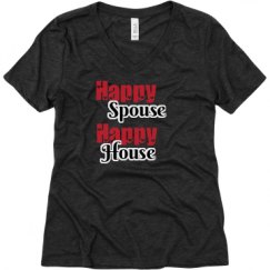 Ladies Relaxed Fit Super Soft Triblend V-Neck Tee