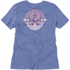 Ladies Relaxed Fit Super Soft Triblend V-Neck Tee