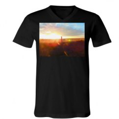 Unisex V-Neck Jersey Tee