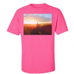 Unisex Ultra Cotton Safety Neon Crewneck Tee