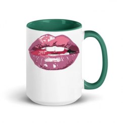 15oz Ceramic Mug with Color Inside