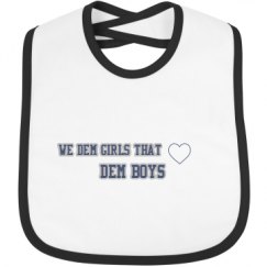 Infant Contrast Trim Bib