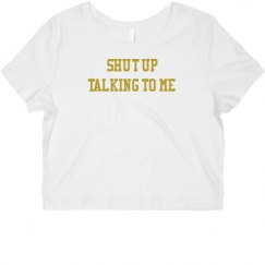 Ladies Slim Fit Crop Top Tee