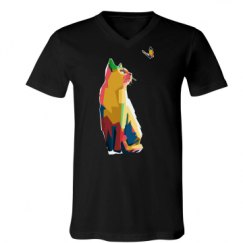 Unisex V-Neck Jersey Tee
