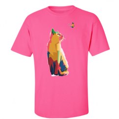 Unisex Ultra Cotton Safety Neon Crewneck Tee