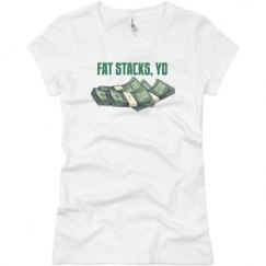 Ladies Slim Fit Basic Promo Jersey Tee