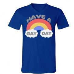 Unisex V-Neck Jersey Tee