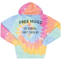 Unisex Tie-Dye Fleece Hoodie