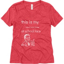 Ladies Relaxed Fit Super Soft Triblend V-Neck Tee