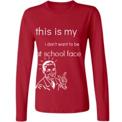 Ladies Relaxed Fit Basic Long Sleeve Tee