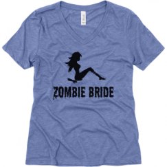 Ladies Relaxed Fit Super Soft Triblend V-Neck Tee