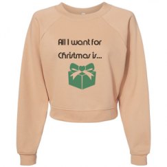 Women's Raglan Pullover Fleece
