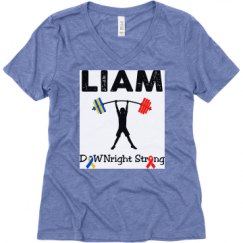 Ladies Relaxed Fit Super Soft Triblend V-Neck Tee