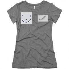 Ladies Slim Fit Super Soft Triblend Tee