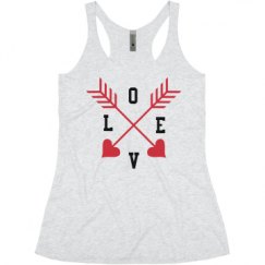 Ladies Slim Fit Super Soft Racerback Triblend Tank