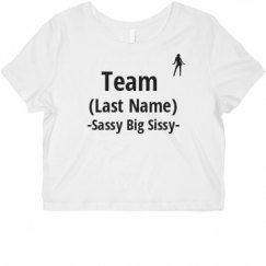 Ladies Slim Fit Crop Top Tee