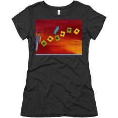 Ladies Slim Fit Super Soft Triblend Tee