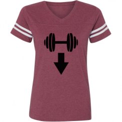 Ladies Relaxed Fit Vintage Sports Tee