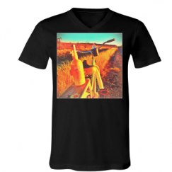 Unisex V-Neck Jersey Tee