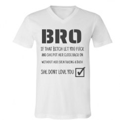 Unisex V-Neck Jersey Tee