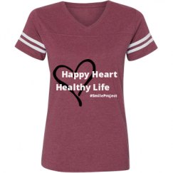 Ladies Relaxed Fit Vintage Sports Tee