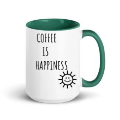 15oz Ceramic Mug with Color Inside