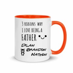 11oz Ceramic Mug with Color Inside