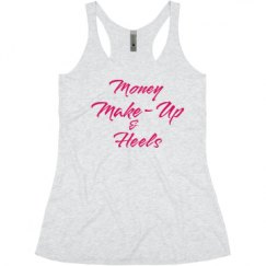 Ladies Slim Fit Super Soft Racerback Triblend Tank