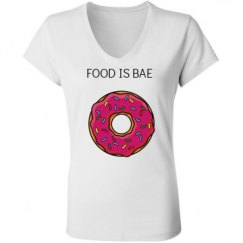 Ladies Slim Fit V-Neck Jersey Tee