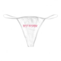 Basic White Thong Underwear