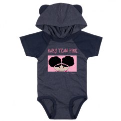 Infant Hooded Raglan Bodysuit with Ears