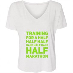 Ladies Flowy Slouchy V-Neck Tee