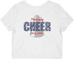 Ladies Slim Fit Crop Top Tee