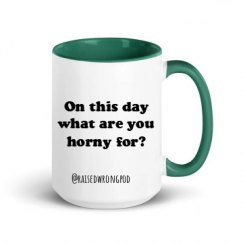 15oz Ceramic Mug with Color Inside