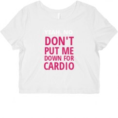 Ladies Slim Fit Crop Top Tee