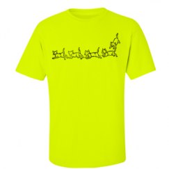 Unisex Ultra Cotton Safety Neon Crewneck Tee