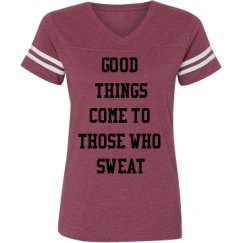 Ladies Relaxed Fit Vintage Sports Tee