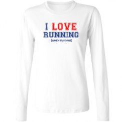 Ladies Relaxed Fit Basic Long Sleeve Tee