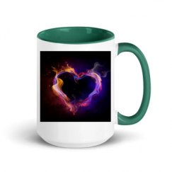15oz Ceramic Mug with Color Inside