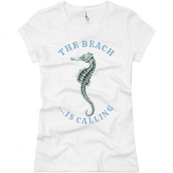 Ladies Slim Fit Basic Promo Jersey Tee