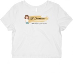 Ladies Slim Fit Crop Top Tee