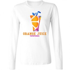 Ladies Relaxed Fit Basic Long Sleeve Tee