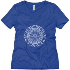 Ladies Relaxed Fit V-Neck Tee
