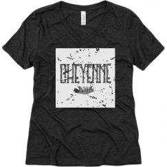 Ladies Relaxed Fit Super Soft Triblend V-Neck Tee